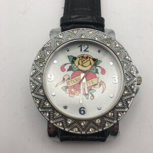 Eternal Love Hardy Style Women's Watch Rhinestone Yellow Rose Heart Japan